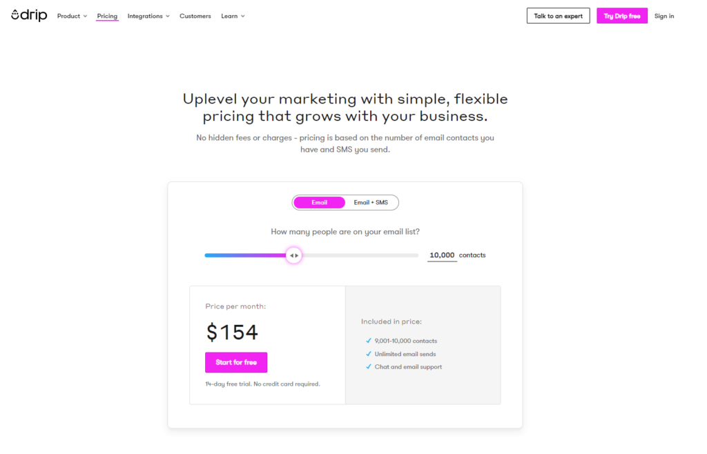 Drip Pricing Plan