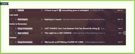 urgency subject lines