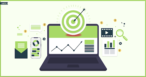 A graphic representation of a content marketing strategy and its constituent parts 