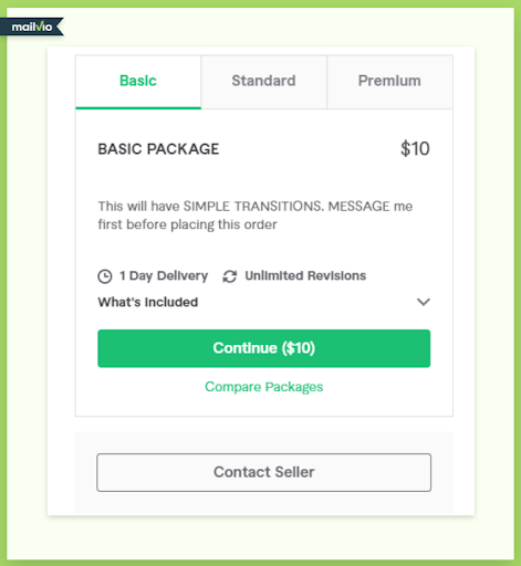 fiverr order form