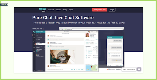 pure chat lead generation