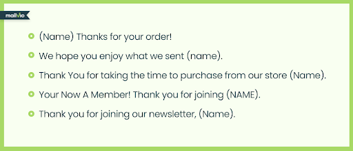 make sure your email subject line is personalized to every person who opened it.