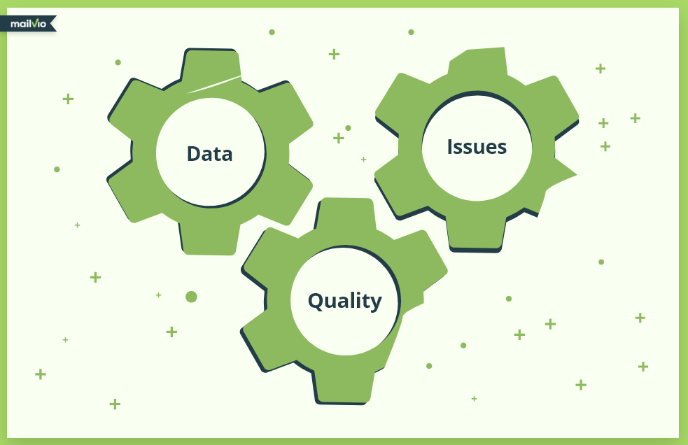 Artist's impression of a broken mechanism dealing with data quality issues